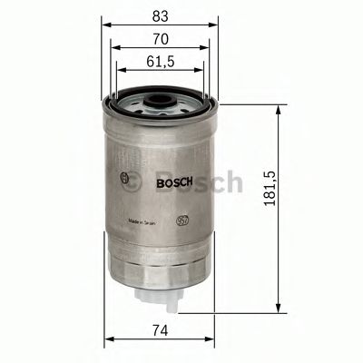 Imagine filtru combustibil BOSCH 1 457 434 150