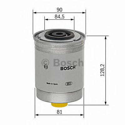 Imagine filtru combustibil BOSCH 1 457 434 400