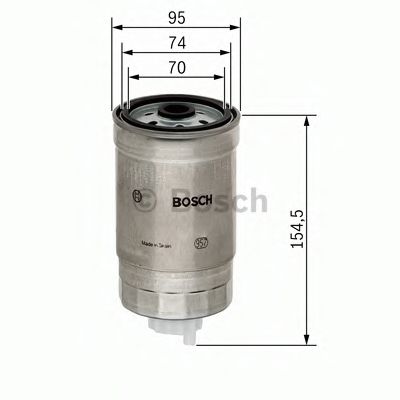 Imagine filtru combustibil BOSCH 1 457 434 451