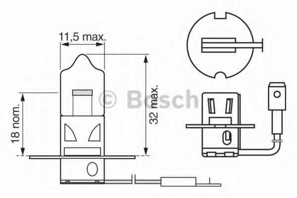 Imagine Bec, far faza lunga BOSCH 1 987 302 033