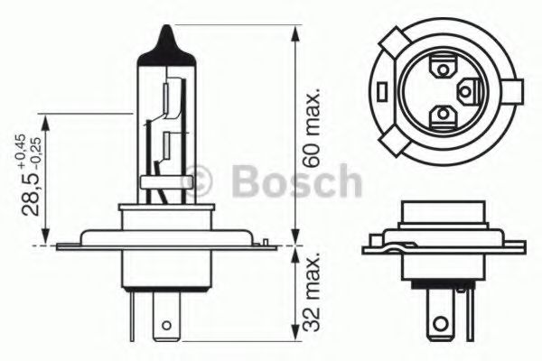 Imagine Bec, far faza lunga BOSCH 1 987 302 043