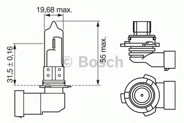 Imagine Bec, far faza lunga BOSCH 1 987 302 153