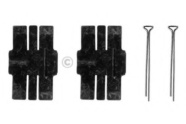 Set accesorii, placute frana BOSCH 1 987 474 186