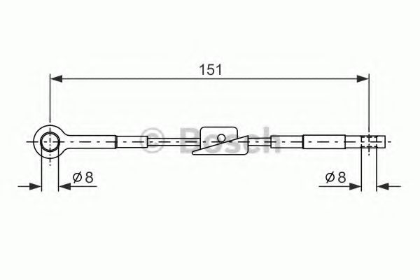 Imagine Cablu, frana de parcare BOSCH 1 987 477 367