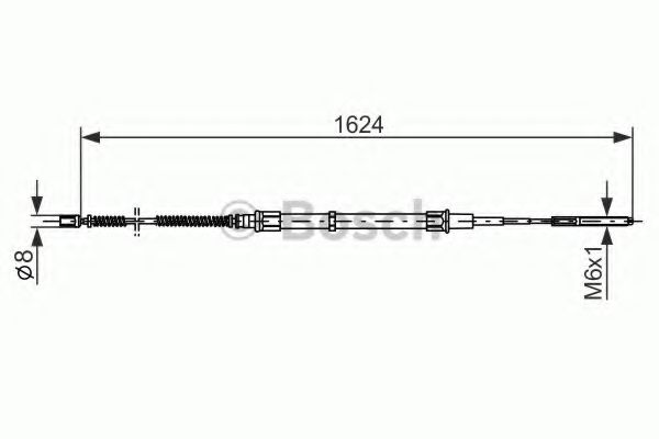 Imagine Cablu, frana de parcare BOSCH 1 987 477 407