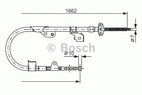 Imagine Cablu, frana de parcare BOSCH 1 987 477 535