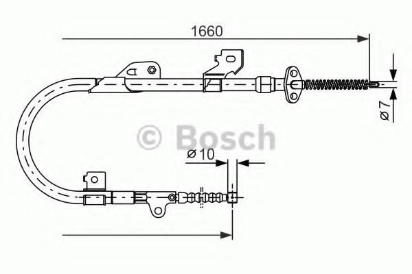 Imagine Cablu, frana de parcare BOSCH 1 987 477 537