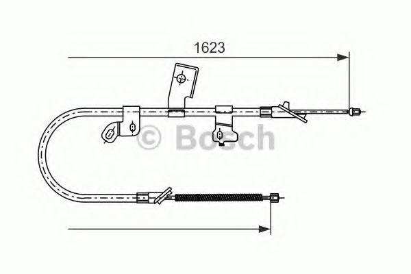 Imagine Cablu, frana de parcare BOSCH 1 987 477 544