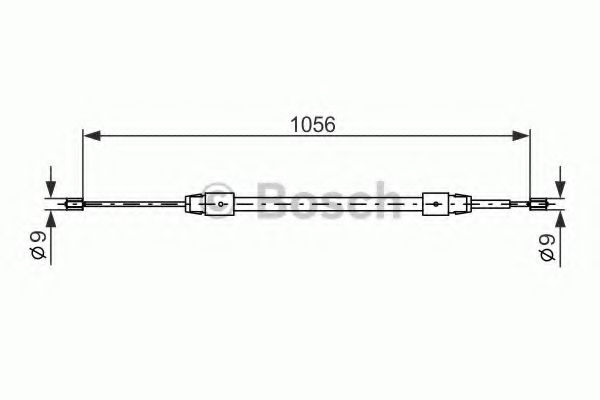 Imagine Cablu, frana de parcare BOSCH 1 987 477 692