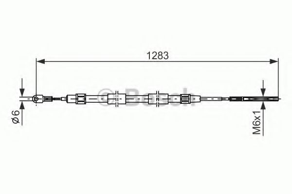 Imagine Cablu, frana de parcare BOSCH 1 987 477 710