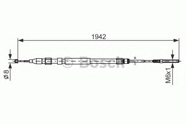 Imagine Cablu, frana de parcare BOSCH 1 987 477 820