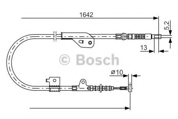 Imagine Cablu, frana de parcare BOSCH 1 987 477 981