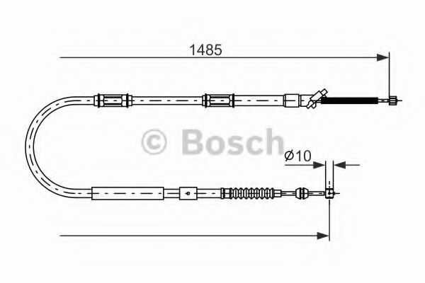 Imagine Cablu, frana de parcare BOSCH 1 987 477 998