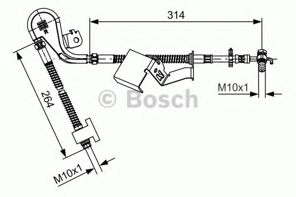 Imagine Furtun frana BOSCH 1 987 481 469