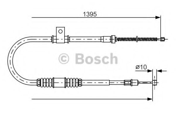 Imagine Cablu, frana de parcare BOSCH 1 987 482 062