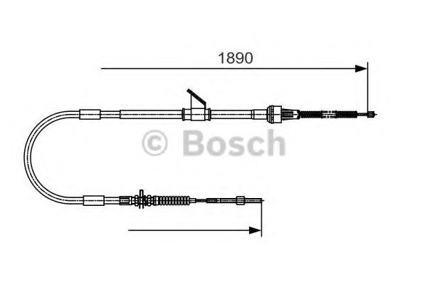 Imagine Cablu, frana de parcare BOSCH 1 987 482 066