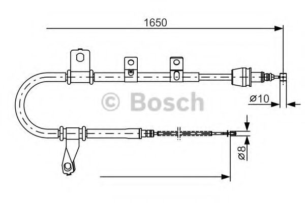 Imagine Cablu, frana de parcare BOSCH 1 987 482 074