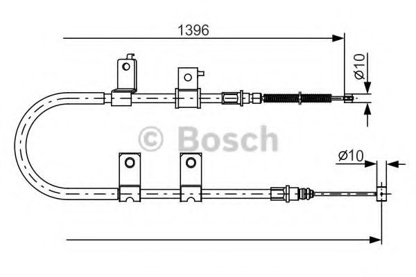 Imagine Cablu, frana de parcare BOSCH 1 987 482 083