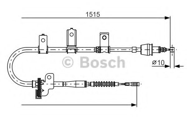 Imagine Cablu, frana de parcare BOSCH 1 987 482 097