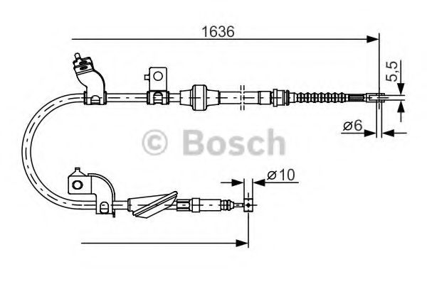 Imagine Cablu, frana de parcare BOSCH 1 987 482 120
