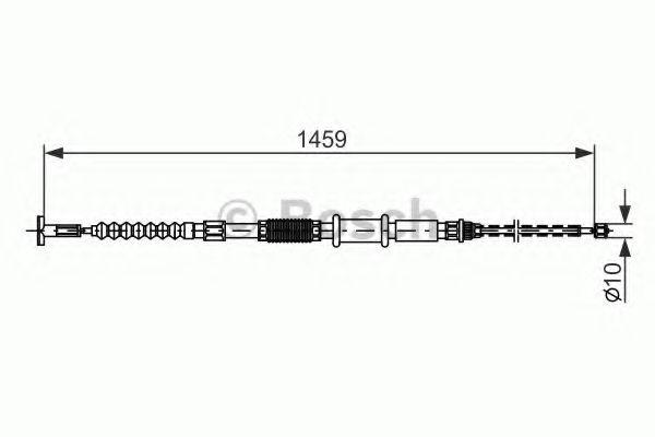 Imagine Cablu, frana de parcare BOSCH 1 987 482 180