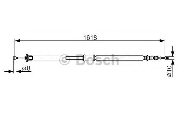 Cablu, frana de parcare BOSCH 1 987 482 238