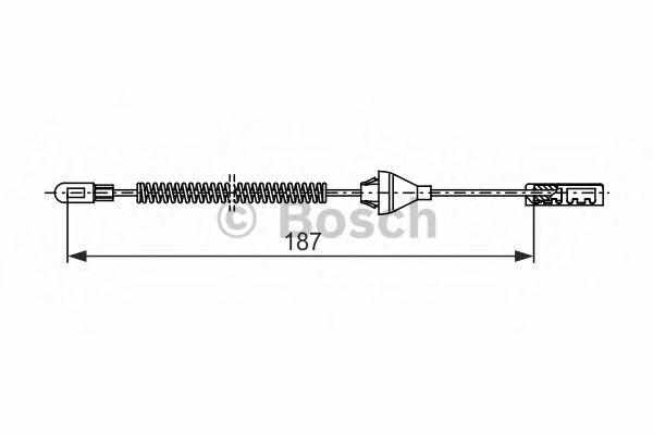 Cablu, frana de parcare BOSCH 1 987 482 382