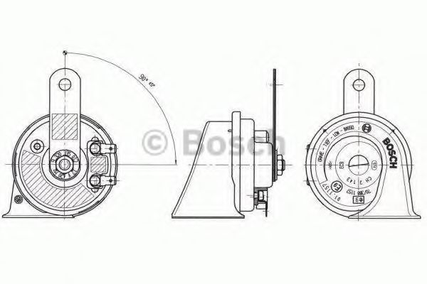 Imagine Claxon BOSCH 9 320 335 012