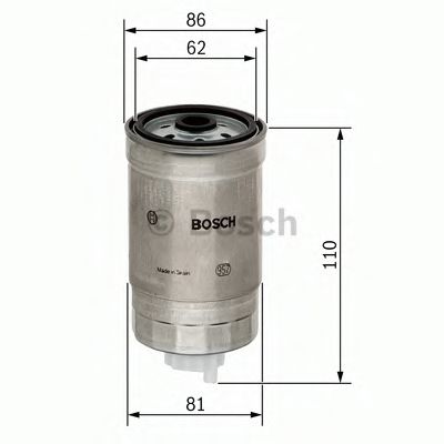 Imagine filtru combustibil BOSCH F 026 402 011