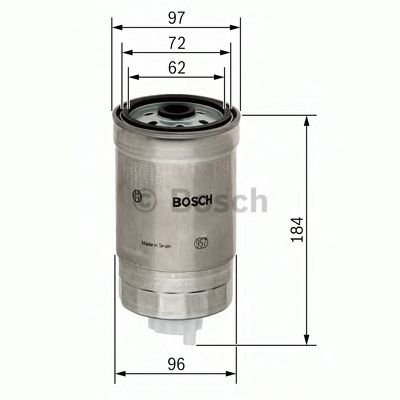 Imagine filtru combustibil BOSCH F 026 402 036