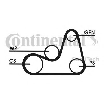 Imagine Set curea transmisie cu caneluri CONTITECH 6PK1138D2