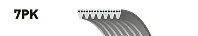 Curea transmisie cu caneluri GATES 7PK2418 #1