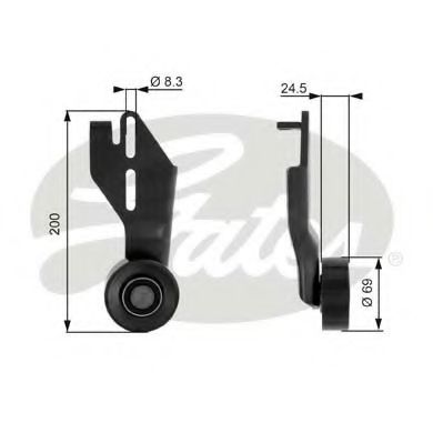 Imagine rola intinzator,curea transmisie GATES T36063