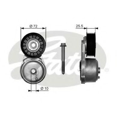 Imagine rola intinzator,curea transmisie GATES T38103