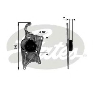 Imagine rola intinzator,curea transmisie GATES T38109