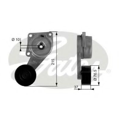 Imagine rola intinzator,curea transmisie GATES T38133