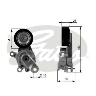 Imagine rola intinzator,curea transmisie GATES T38209