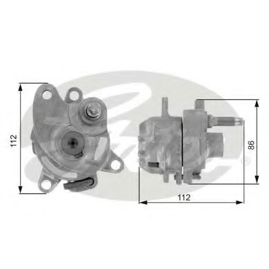 Imagine rola intinzator,curea transmisie GATES T38225