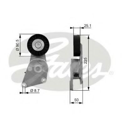 Imagine rola intinzator,curea transmisie GATES T38234