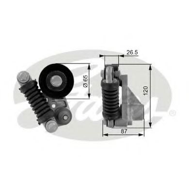 Imagine rola intinzator,curea transmisie GATES T38238