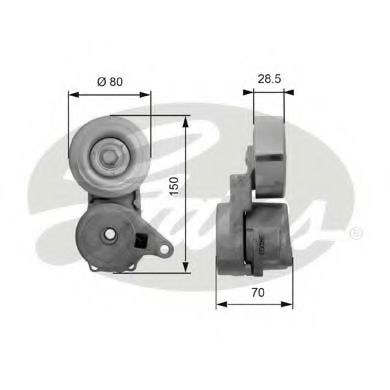 Imagine rola intinzator,curea transmisie GATES T38413