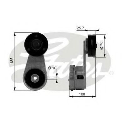 Imagine rola intinzator,curea transmisie GATES T38434