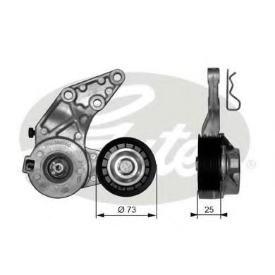 Imagine rola intinzator,curea transmisie GATES T39067