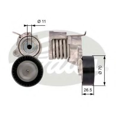 Imagine rola intinzator,curea transmisie GATES T39115