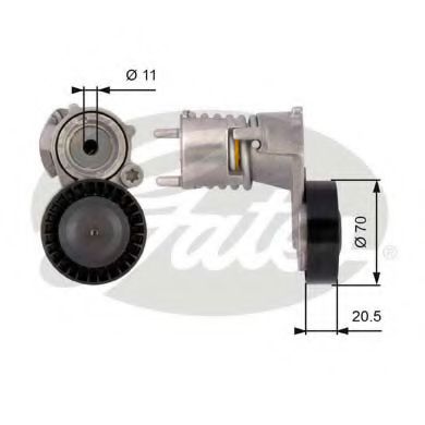 Imagine rola intinzator,curea transmisie GATES T39117