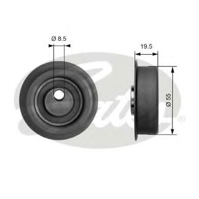 Imagine rola intinzator,curea distributie GATES T41047