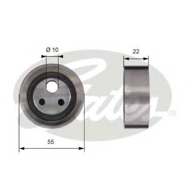 Imagine rola intinzator,curea distributie GATES T41155