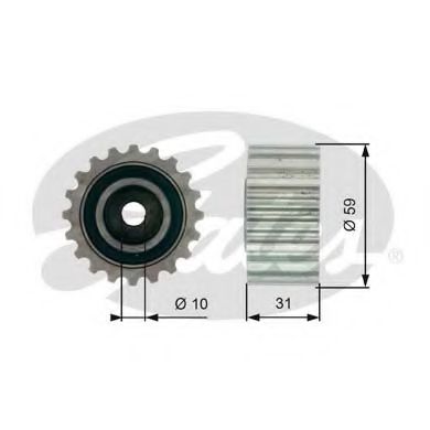 Imagine Rola ghidare/conducere, curea distributie GATES T41236