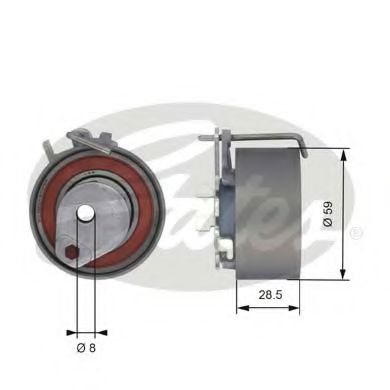 Imagine rola intinzator,curea distributie GATES T43126