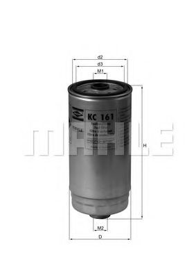 Imagine filtru combustibil KNECHT KC 161